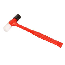 Mini Round Head Hammer Mallet, Double Faced with Rubber Handle, Woodworking Tool for Precision & Control, Compact for Tight Spaces