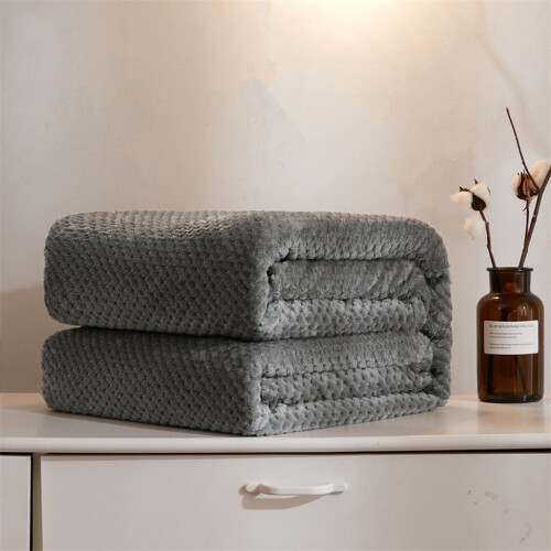 Κουβέρτα Fleece σε προσφορά, Κουβέρτα Poaug Coral Fleece Κουβέρτα Σκούρο Καφέ 100*150Cm Μαλακή 2