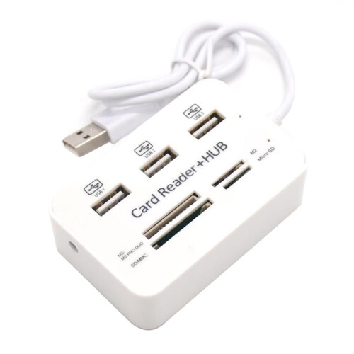 Συνδυασμός αναγνώστη καρτών 7 σε 1 USB2.0HUB