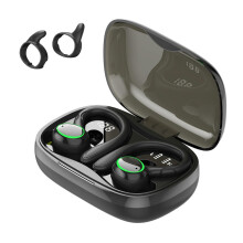 Fones de ouvido intra-auriculares sem fio com cancelamento de ruído, som estéreo confortável, compatíveis com esportes, chamadas e música, com