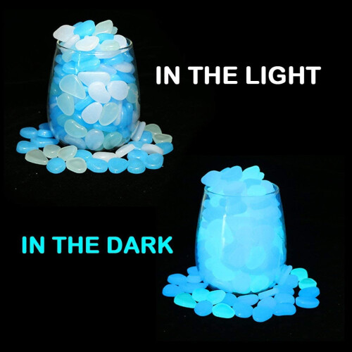 Yirtree Glow in The Dark Rocks200PCS, Λαμπερά Βότσαλα Ενυδρείου - Διακόσμηση 2