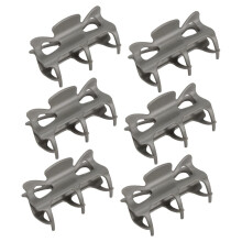 Hot Roller Clips 6pcs Heat Resistant Hair Curler Claw Clips for Salon and Home Thick or Thin Hair