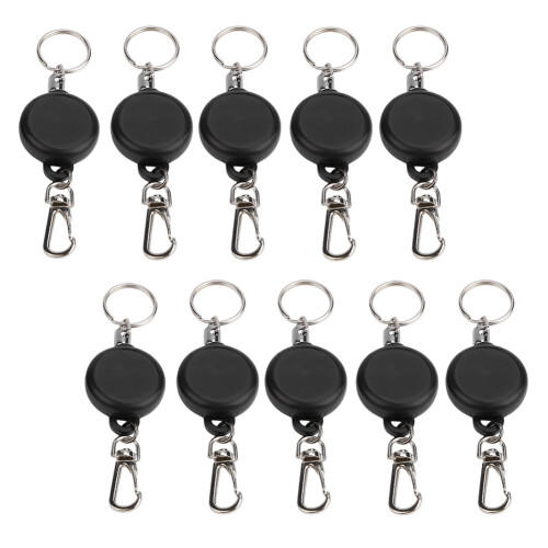 Personalized Key Holder, Durable Lightweight Retractable Key Chain for On-the-Go Professionals