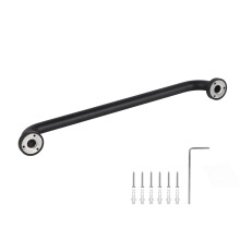 Leylor Badkuipgreep - Zwart Ruimtevaart Aluminium Antislip Badkuipgreep Handrail Veiligheidsbeugel Badkameraccessoire 50cm