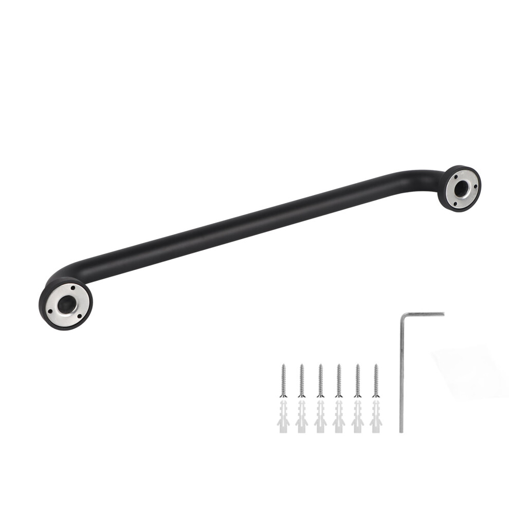 Leylor Bathtub Handle-Black Space Aluminum Anti-Skid Bathtub Handle Handrail Safety Grab Bar Bathroom Supply 50cm