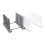 2 scolapiatti da cucina, supporto per piatti e tazze, espositore, scolapiatti, organizer per la cucina (bianco e grigio) 1