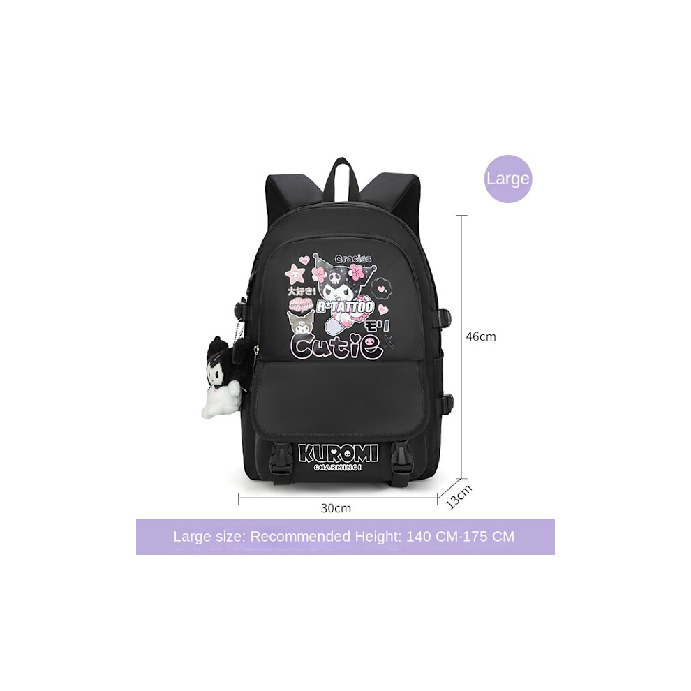 Kuromi collaboration branded school bag girls backpack for third to sixth grade cute elementary school students large capacity high school students