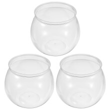 Babhla Mboilgeog Plaisteach Eease Unbreakable3pcs le haghaidh Umar Éisc Betta