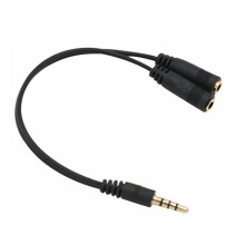 Prettyui 3,5 mm-es Aux fejhallgató-audiokábel autós fejhallgató-mikrofon kombinációhoz
