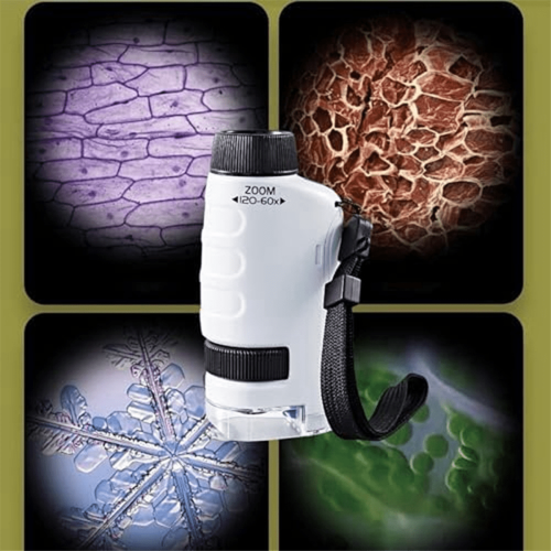 Minilabsters Miniscope Kids, Mini Labsters Microscope Portable, Microscope (Blanc) 2