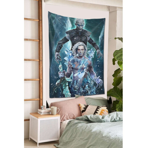 Jon Snow Tapestry Μεγάλο Banner Κρεμαστό Τοίχο Ταπισερί Αισθητική Αφίσα Καλλιτεχνικό Φόντο 2