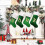 Personalisierte Weihnachtsstrümpfe mit Monogramm und Initialen, grün beflockt, ideal als Geschenk für Weihnachtsbaum oder Kamin. 3
