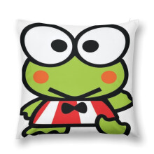 Kero Kero Keroppi Plüschkissenbezug Überwurf Mehrgrößen Ultra-bequemer Kissenbezug Polster Anti-Fouling Schutzhüllen