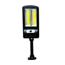 Luminária de rua solar YOBOLK, IP65, holofote LED para exterior com sensor de movimento, acendimento automático ao anoitecer e ao amanhecer,