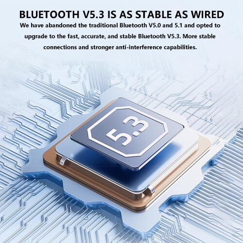 Ασύρματα ακουστικά Zeceouar, Στερεοφωνικό Bluetooth, Μείωση θορύβου, Εξαιρετικά μεγάλης 2