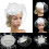 Retro Mesh Top Hat Fascinator Bröllopsfest Banketthatt, Vit 5