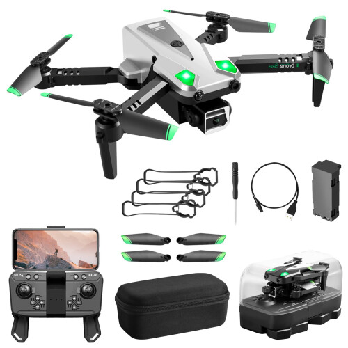 Drone με κάμερα HD 1080P, FPV RC Quadcopter με κράτημα ύψους, λειτουργία Headless, ρύθμιση ταχύτητας, 2