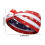 Κορδέλα μαλλιών με πατριωτική σημαία YiFudd, στάμπο με αστέρια και ρίγες, αξεσουάρ 3