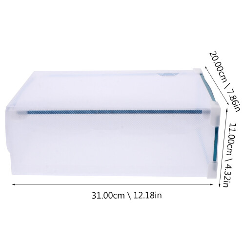 Lot de 2 boîtes de rangement en plastique pour divers objets, type tiroir 1