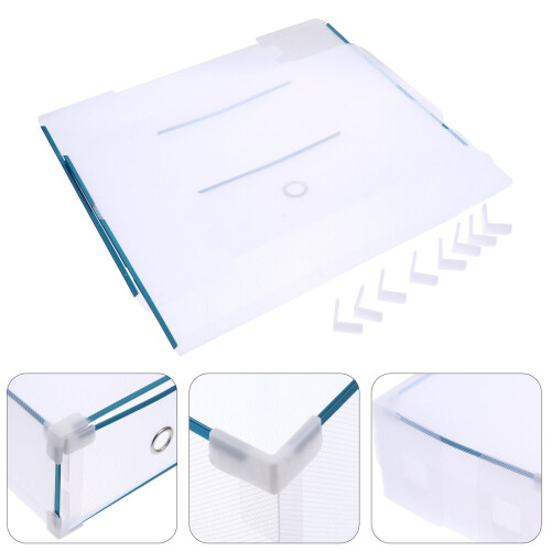 Lot de 2 boîtes de rangement en plastique pour divers objets, type tiroir 2