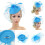 Retro Mesh Top Hat Fascinator Bröllopsfest Banketthatt, Vit 6