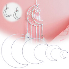 Winysin4PCS Luna sârmă coroană pentru decor acasă nuntă Anul Nou Zilnic Crăciun decorare agățat
