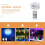 Lot de 2 lampes LED submersibles étanches avec télécommande 2