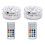 Lot de 2 lampes LED submersibles étanches avec télécommande 1