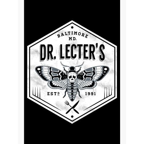 Dr. Lecters - Dødens hodemøll - Horror Modern Art Decor Unframe