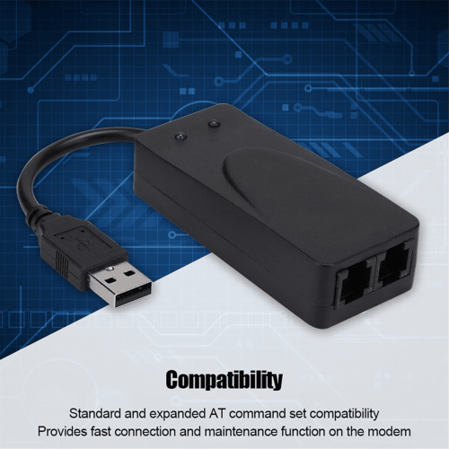 Μόντεμ φαξ USB διπλής θύρας USB2.0 56K V.92V.90Εξωτερικό πρόγραμμα οδήγησης μόντεμ για Win7 8 2