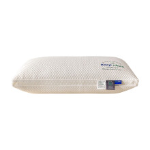 Yoloke Natural Latex Foam Pillow - Standard Size Firm Pillow for Sleeping, Side & Back Sleepers, Cotton Cover, Back & Neck Support, Pain Relief