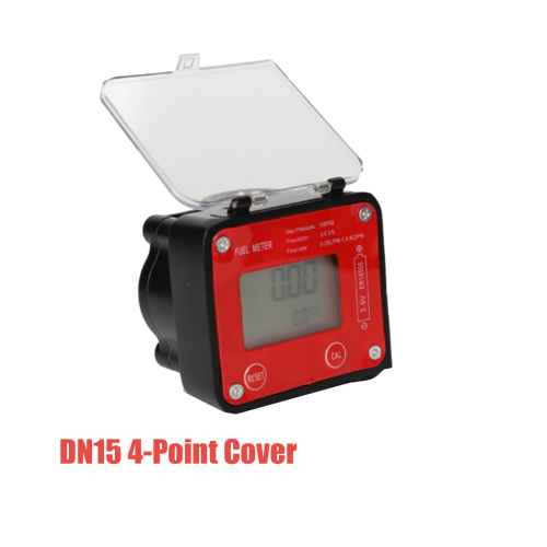 Oval Gear Flow Meter Meter Electronic Small Flow Rate with Cover Meter Sensor Counter Indicator B 1