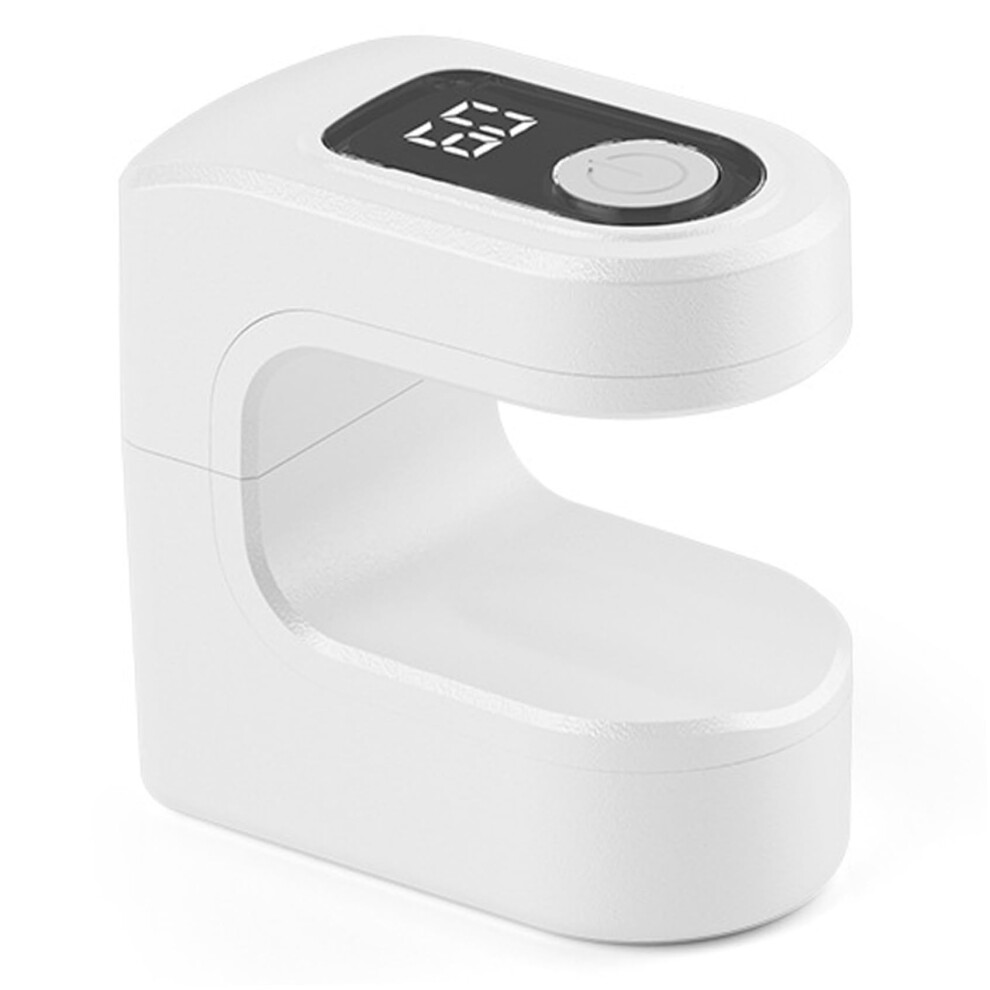White Uv Led Nail Lamp Rechargeable Cordless With Dual Timers Fast Gel Polish Curing Mini