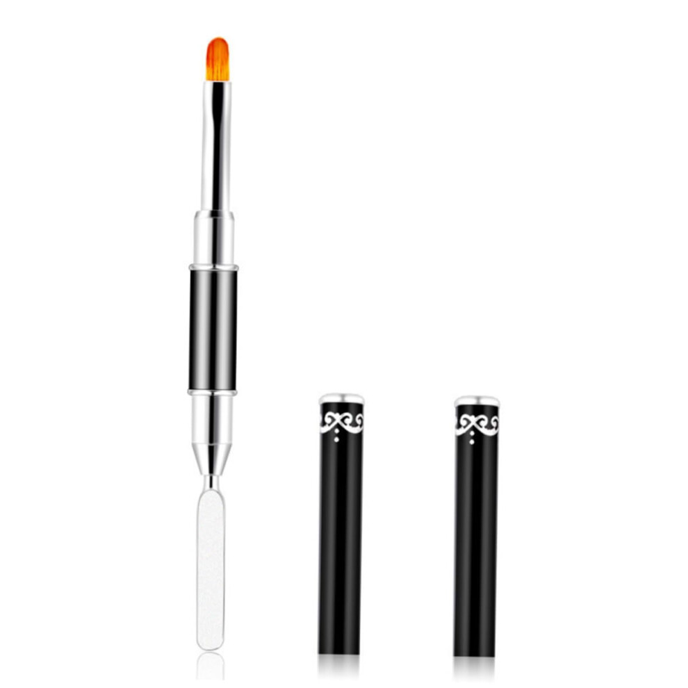 Double Ended Nail Art Brush for UV Gel Manicure, Precise DualEnd Design Builder Gel Brush Kit