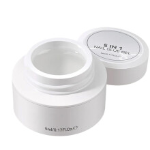 Nail Glue Gel 5ml Strong LongLasting Quick Dry Adhesive for Nail Tips Rhinestones and Extensions