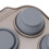Foldable Silicone Cake Maker Tray 6-Cup Baking Mold Gray, Easy Release 7