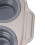 Foldable Silicone Cake Maker Tray 6-Cup Baking Mold Gray, Easy Release 9