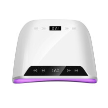 72W UV LED Nail Lamp with Dual LCD Displays for Fast Gel Drying and Professional Manicure