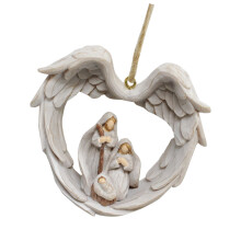 Flügel-Deko-Ornament, 57 g, 6,7x2x6,6 cm, Harz