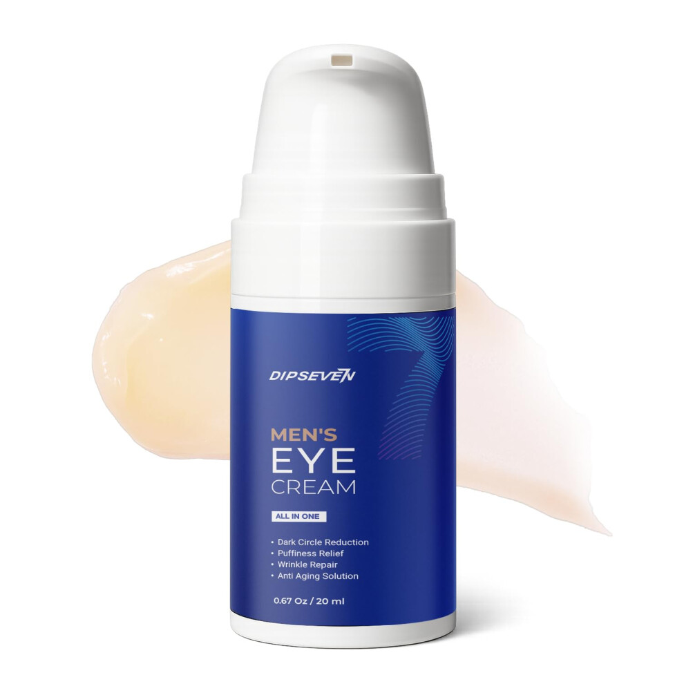 Cream/Dark Men's Eye For Circles And Puffiness With Peptides Hyaluronic Acid Niacinamide 20Ml