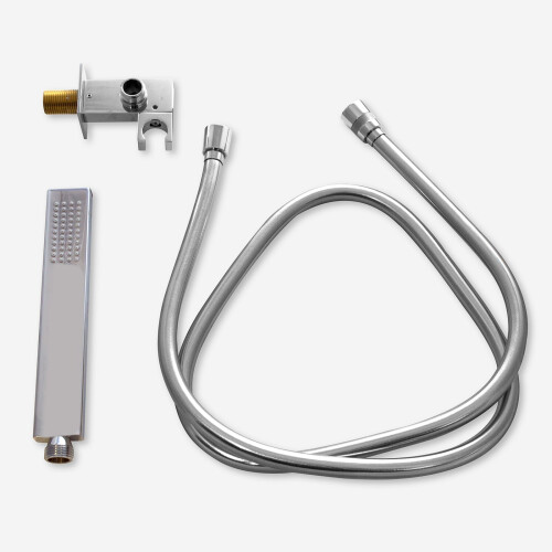 NES Home Nes Home Shower Handset Kit, Adjust Bracket, Hose 2