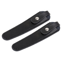 Leather Scissor Case with Protective Sleeves for Barber Shears and Hair Cutting Safety 2pcs