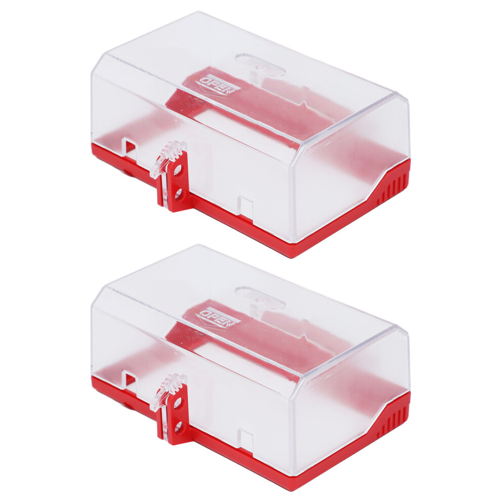Enhanced Safety Transparent Emergency Push Button Cover Lockout Set 5011381156779
