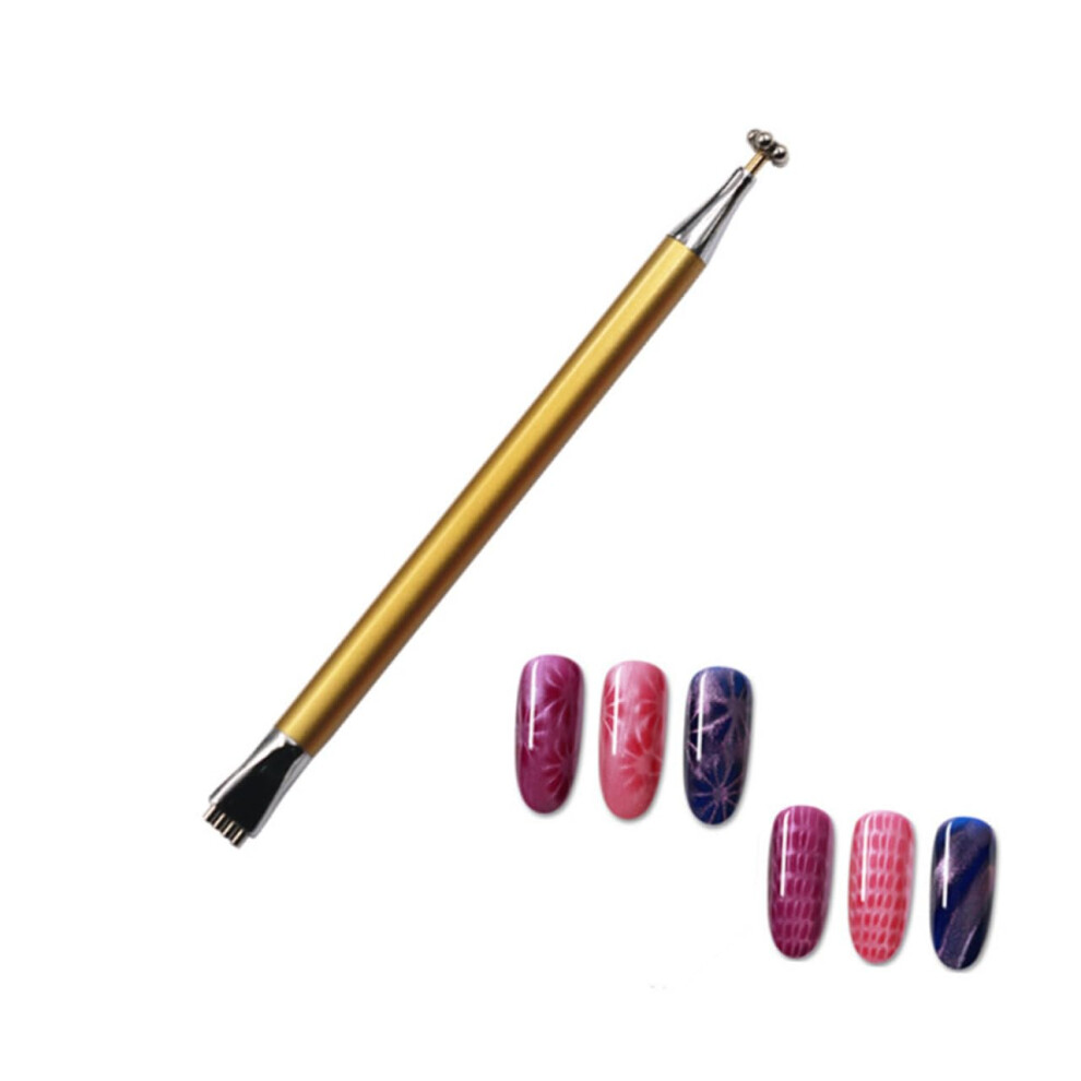 3pcs Double Head Magnetic Nail Art Pen for Precise 3D Cat Eye Gel Polish Designs