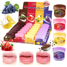 Lip Mask and Lip Balm Set with Olive Peach Jojoba Oils for Deep Hydration and Overnight
