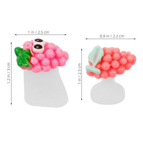 8pcs Grape Shape Toe Separators for Pedicure, Comfortable Resin Spacers for Nail Art 2