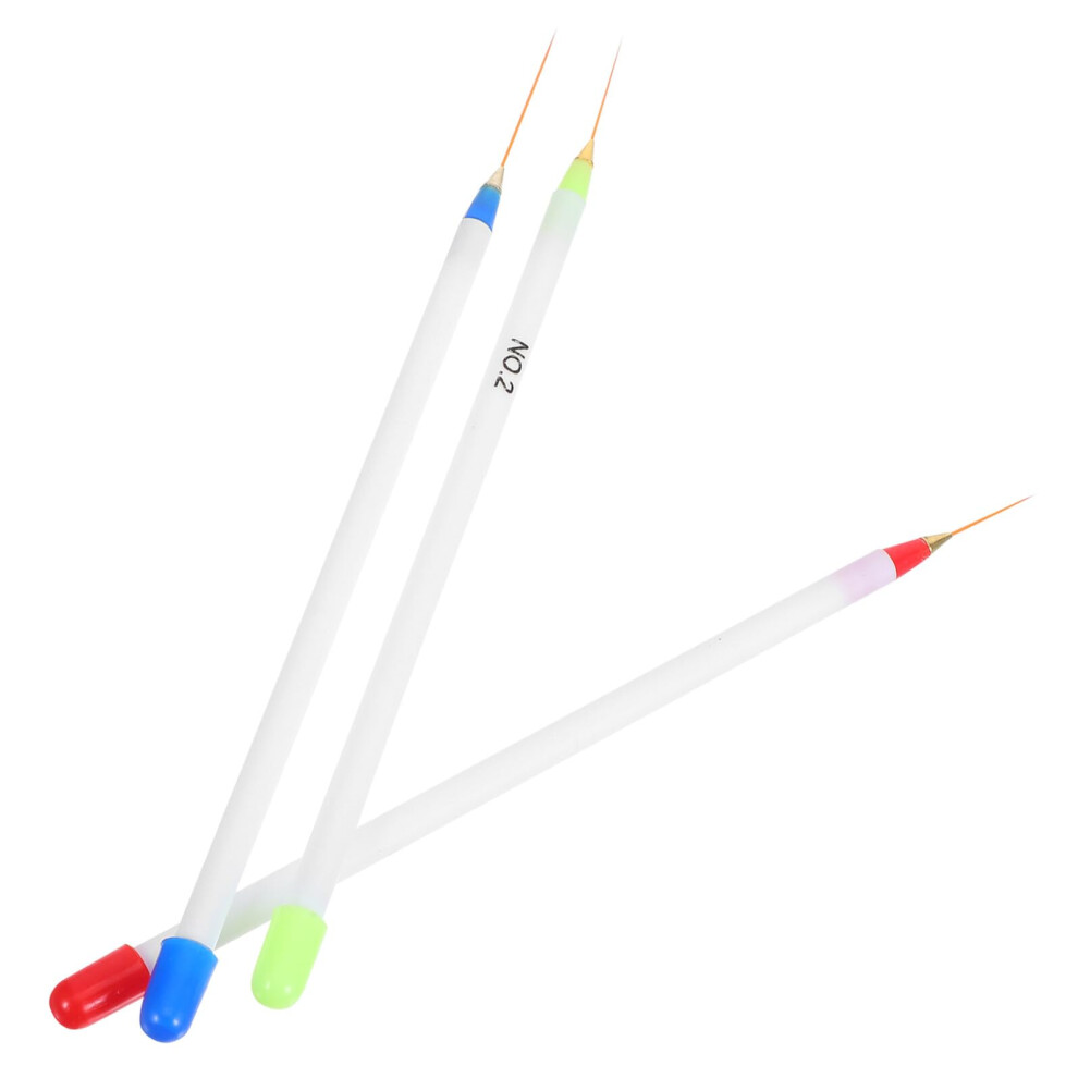 White 3 Pcs Nail Art Pens With Precision Thin Tip Dotting Tools For Professional Manicure