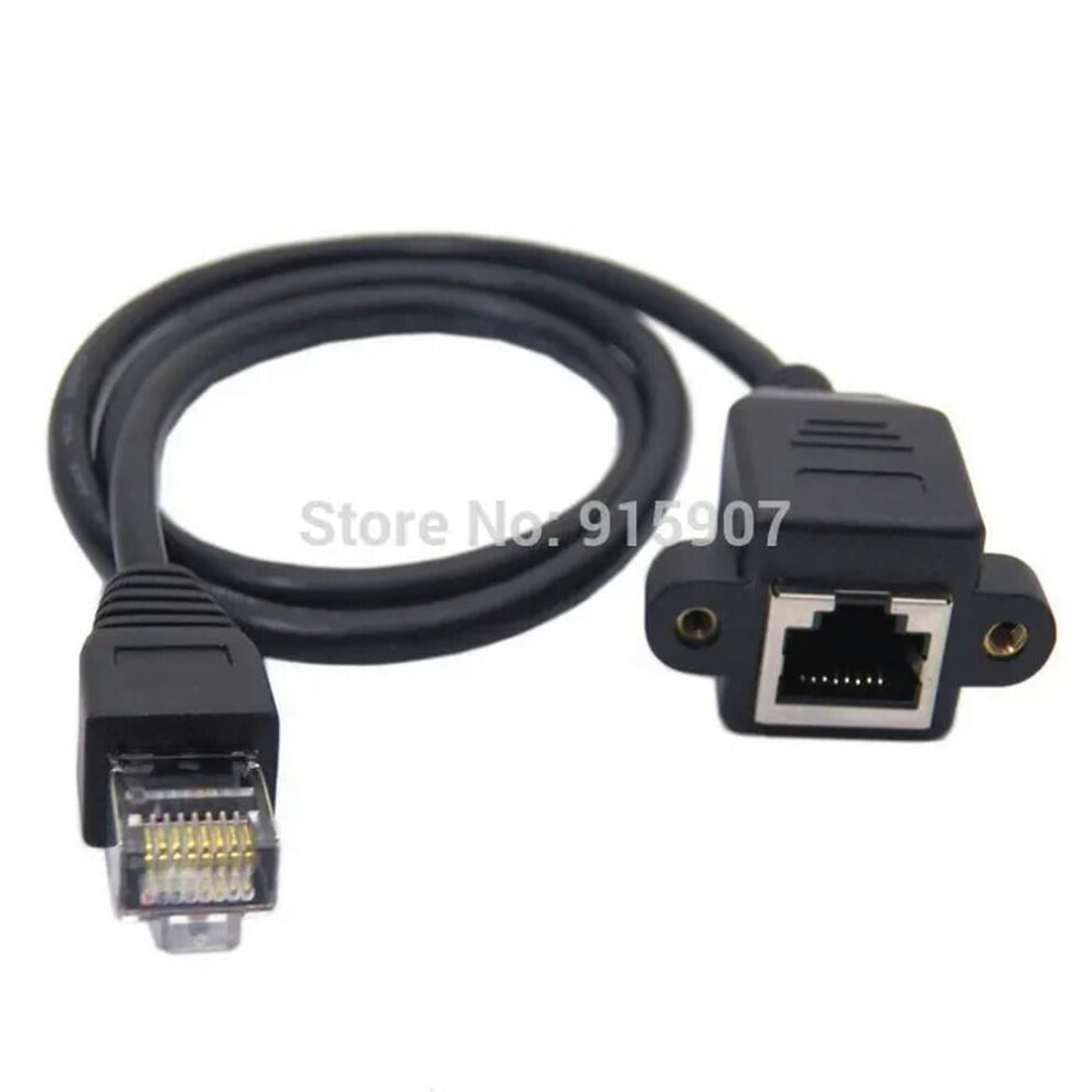 For Cable 30Cm 8P8c Ftp Stp Utp Cat 5E Male To Female Lan Ethernet Network Extension Cable With Panel Mount Holes 9048212118343