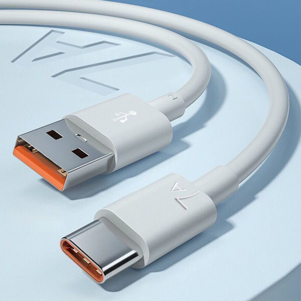 Long Type C Cable 20Ft Fast Charging Cord For Android - Compatible With Usb-C Devices, 10Ft Right Angle Extension White/Light 9048212118701