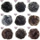 Chignons souples et synthétiques, chouchous bouclés, élastiques et ondulés, pour extensions de queue de cheval (femmes). 3